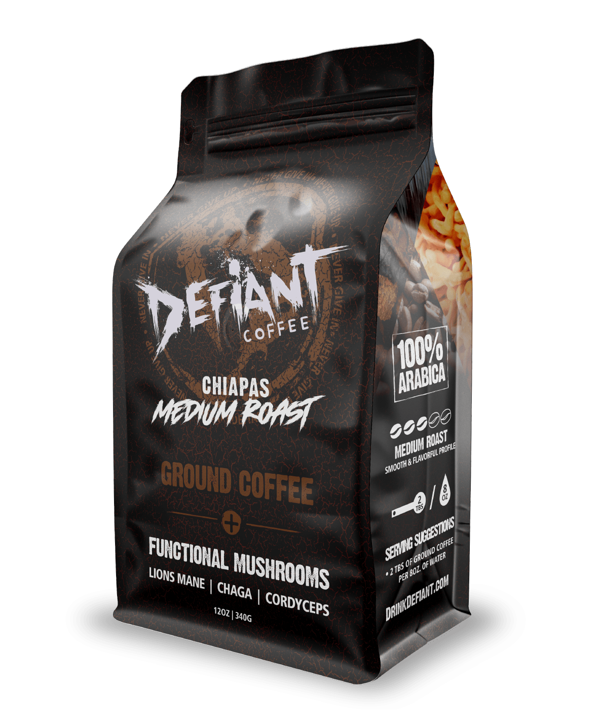 Chiapas Medium Roast Ground Coffee with Functional Mushrooms